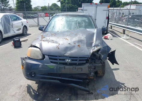 2005 Hyundai Accent Gls/Gt из США, поврежденный, VIN KMHCG35C35U366124